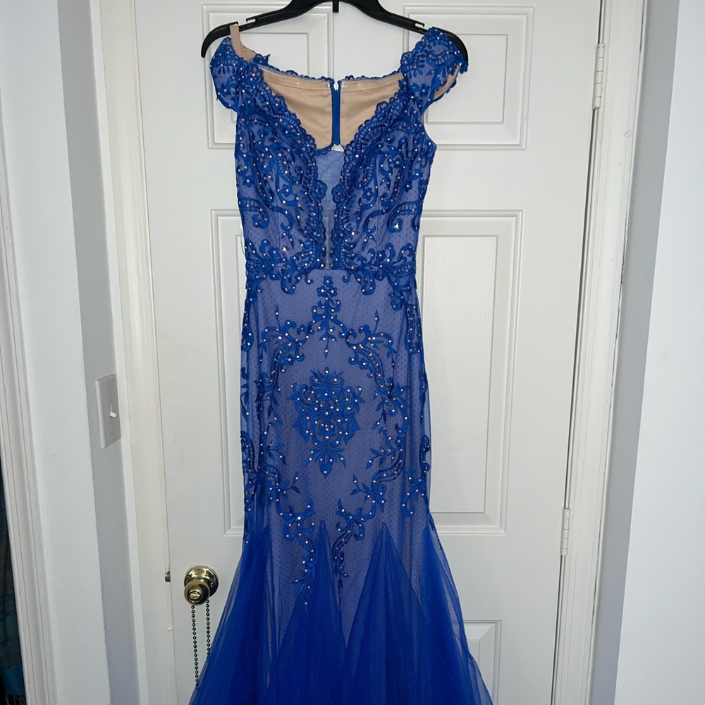 Royal blue prom dress size 6